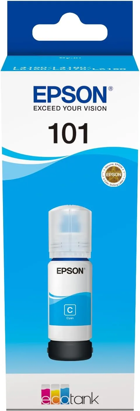 Epson The Epson EcoTank Cyan Ink Bottle (70ml)