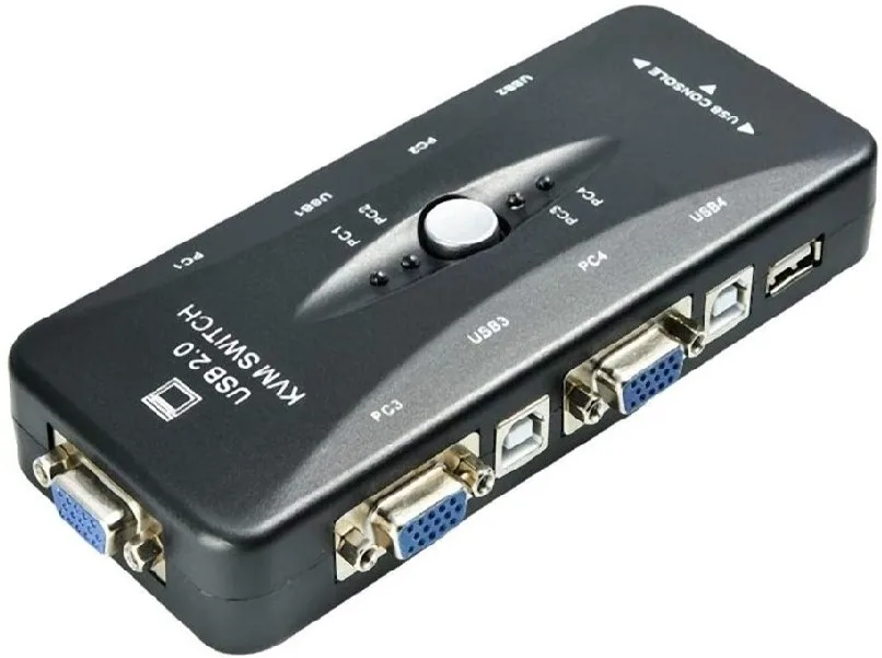 UniQue VGA 4 Port Manual USB2.0 KVM Switch