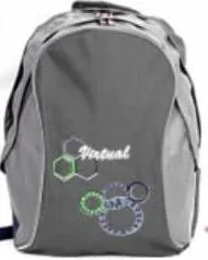 Macaroni Black and Grey Ateneo Student Backpack