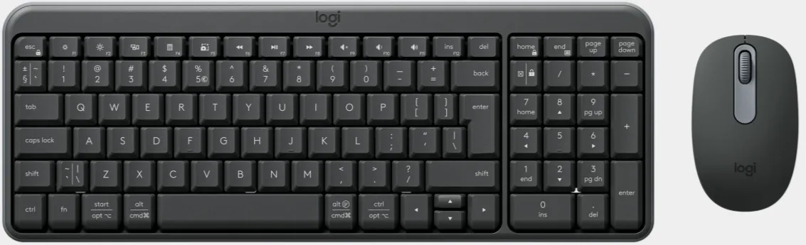 Logitech Black MK250 Wireless Mouse and keyboard