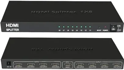 UniQue 4K x 2K Ultra HD 8 Port HDTV Splitter