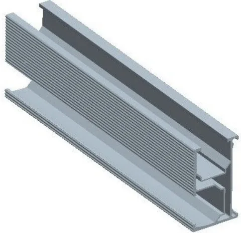 Solarix 4.3m D Rail For Solar Panel Mounting