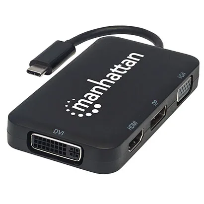 Manhattan USB-C 4-in-1 Audio Video Converter