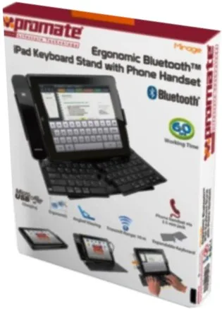 Promate Wireless Bluetooth Keyboard with Phone