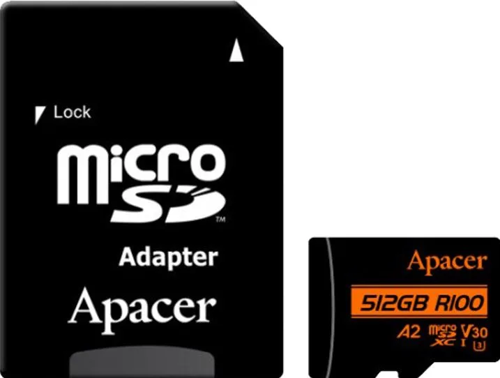 Apacer 512GB MicroSD Class10 V30 Memory Card