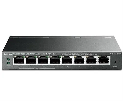 TP-Link TP Link 8 Port Gigabit Easy Smart Switch with 4